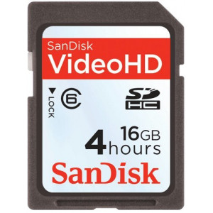 Sandisk SecureDigital High Capacity (SDHC) Card Video HD Speicherkarte 16GB-21