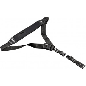 Hama Kameragurt Quick Shoot Strap (Schultergurt längenverstellbar bis 150 cm, Neopren, weich gepolstert, Sling universal passend für DSLR/Spiegelreflexkamera) schwarz-22