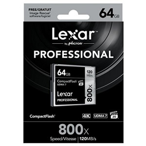 Lexar Professional 64GB 800x Speed 120MB/s CompactFlash Speicherkarte-22