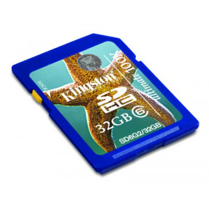 Kingston Technology 32GB SDHC 32GB SDHC Speicherkarte Speicherkarten (SDHC,-25 85 °C, Blau,-40 85 °C, 9-pin SecureDigital (SD), Gold)-22