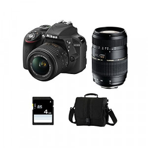 NIKON D3300 + 18-55 VR II + TAMRON 70-300 DI + Sac + SD 4Go-22