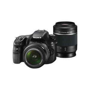 Sony SLT-A58Y SLR-Digitalkamera (20,1 Megapixel, 6,7 cm (2,7 Zoll) LCD-Display, APS HD CMOS-Sensor, HDMI, USB 2.0) inkl. SAL 18-55mm and SAL 55-200mm Objektiv schwarz-22