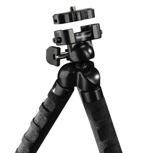 Mantona Multiflex-Stativ M 27 cm (Flexible Stativbeine, mit 1/4 Zoll Schnellwechselplatte) schwarz-22