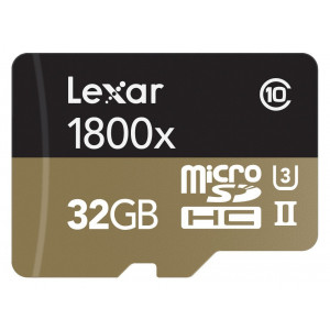 Lexar Professional 1800x microSDHC 32GB UHS-II W/USB 3.0 Reader Flash Memory Card LSDMI32GCRBEU1800R-22