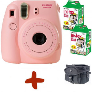 Fuji Instax Mini 8 Rosa Sofortfilmkamera + Tasche + 40 Fotos + Infapower NiMH-Akkus und Ladegerät (Sofortige Fotos in Kreditkartengröße Fangen Sie den Augenblick und gemeinsam den Spaß.).-22