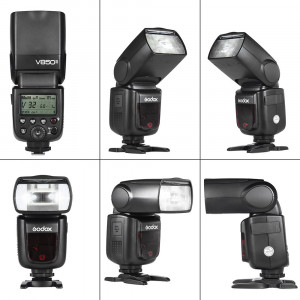 Godox V850II GN60 2.4G weg von der Kamera 1 / 8000s HSS Kamerablitz Blitzgerät Speedlite * 2 + Godox X1T-C TTL-1 / 8000s HSS 32 Kanäle 2.4G Wireless LCD-Flash-Trigger Transmitter-22