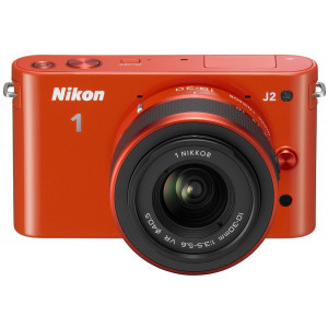 Nikon 1 J2 Systemkamera (10,1 Megapixel, 7,5 cm (3 Zoll) Display) Double Zoom Kit inkl. Nikkor VR 10-30 mm/VR 30-110 mm orange-22