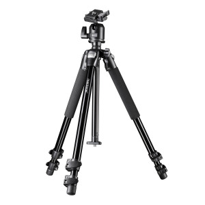 Mantona Pro Makro II Dreibeinstativ (inkl. Kugelkopf, Bodenadapter für Makrofotografie, Tragkraft 5kg)-22