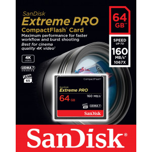 SanDisk Extreme Pro CompactFlash 64GB Speicherkarte (bis zu 160MB/s lesen)-22