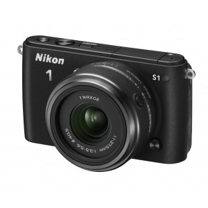 Nikon 1 S1 Systemkamera (10 Megapixel, 7,6 cm (3 Zoll) LCD-Display, Full HD) Kit inkl. 1 Nikkor 11-27,5 mm Objektiv schwarz-22