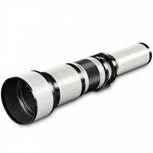 Walimex Pro 650-1300mm 1:8-16 DSLR-Teleobjektiv (Filtergewinde 95mm, IF) für Nikon F Objektivbajonett weiß-22