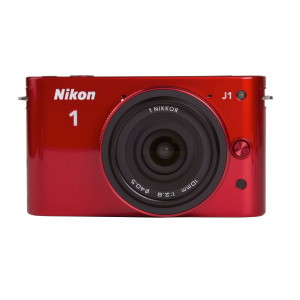 Nikon 1 J1 Systemkamera (10 Megapixel, 7,5 cm (3 Zoll) Display) rot inkl. 1 NIKKOR 10 mm Pancake Objektiv-22