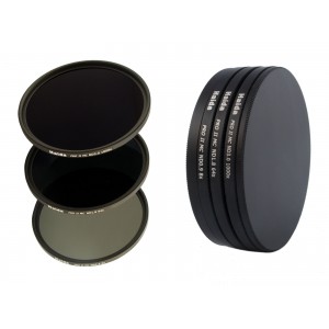 PRO II Digital MC Neutral Graufilter Set bestehend aus ND8, ND64, ND1000 Filtern 46 mm inkl. Stack Cap Filtercontainer + Pro Lens Cap mit Innengriff-22