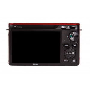 Nikon 1 J1 Systemkamera (10 Megapixel, 7,5 cm (3 Zoll) Display) rot inkl. 1 NIKKOR 10 mm Pancake Objektiv-22