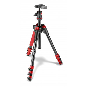 Manfrotto Befree Reisestativ aluminium rot-22