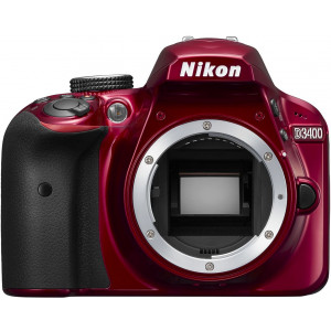 Nikon Kamera D3400 Gehäuse rot-22
