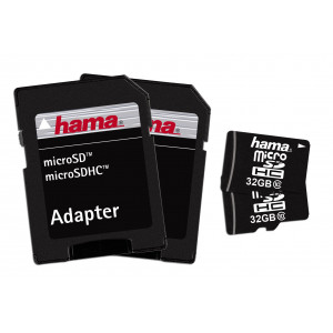 Hama MicroSD-Speicherkarte (32 GB, C-10, mit Adapter), 2er-Pack-21