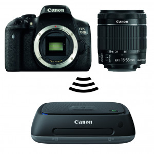 Canon EOS 750D mit EF-S (18-55mm) IS STM plus Connect Station CS100-22