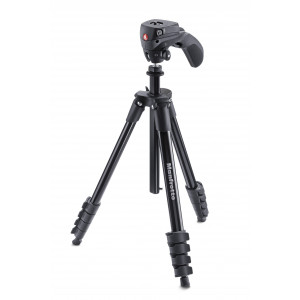 Manfrotto Compact Action. schwarz Stativ-Set mit Foto-Videokopf u.Tasche-22