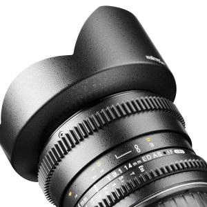 Walimex Pro 14mm 1:3,1 VDSLR Foto und Videoobjektiv (inkl. fester Gegenlichtblende, IF, Zahnkranz, stufenlose Blende und Fokus, Weitwinkelobjektiv) für Nikon F Objektivbajonett schwarz-22