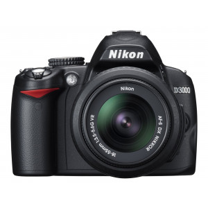 Nikon D3000 SLR-Digitalkamera (10 Megapixel) Kit inkl. 18-55mm 1:3,5-5,6G VR Objektiv (bildstab.)-22