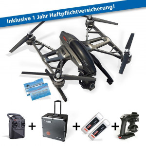 Yuneec Typhoon Q500 4K Black Edition inkl. Haftpflicht Kofferset Steuerung ST10+ 2 Akkus CG03 Steadygrip-22