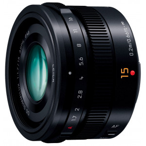 Panasonic LUMIX G LEICA DG SUMMILUX 15mm /F1.7 ASPH. Single Focus Lens Black : H-X015-K-22
