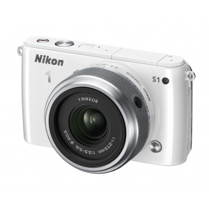 Nikon 1 S1 Systemkamera (10 Megapixel, 7,6 cm (3 Zoll) LCD-Display, Full HD) Kit inkl. 1 Nikkor 11-27,5 mm weiß-22