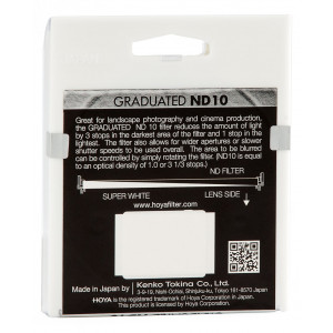 Hoya YPNDGR1077 Grad ND-Filter (Neutral Density 10, 77mm)-22