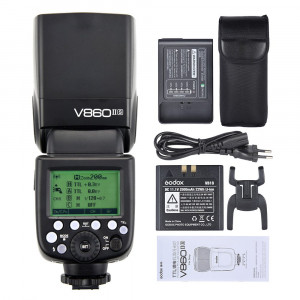 Andoer Godox V860IIS Wegweisende TTL Li-Ionen-Kamera-Blitz Speedlite GN60 1 / 8000s HSS Built-in 2.4G X System 20-200mm Zoom w / 2000mAh Li-Ionen-Akku für Sony A77II A7RII A7R A58 ILCE 6000L-22