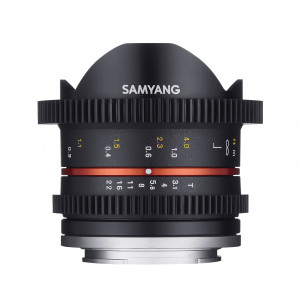 SAMYANG 14008T3.1SE T3.1 Cine UMC FISH-EYE II Objektiv für Anschluss Sony E-Mount (8mm)-22