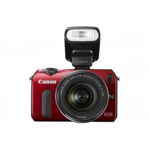 Canon EOS M Systemkamera (18 Megapixell, 7,7 cm (3 Zoll) Display, Full-HD, Touch-Display) Kit inkl. EF-M 18-55mm 1:2,0 STM Objektiv und Speedlite 90EX rot-22