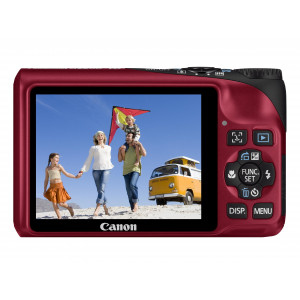 Canon PowerShot A2200 Digitalkamera (14,1 Megapixel, 4-fach opt, Zoom, 6,9 cm (2,7 Zoll) Display) rot-22