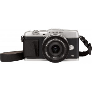 Olympus Pen E-P5 Kamera (16,1 Megapixel, Full HD, 7,6 cm (3 Zoll) Display, WiFi) inkl. 14-42mm Pancake Objektiv und Ledertrageriemen, silber-22