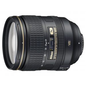 Nikon AF-S 24-120mm 1:4G ED VR Objektiv (77 mm Filtergewinde) inkl. HB-53-22