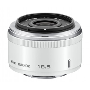 Nikon 1 Nikkor 18,5mm 1:1,8 Objektiv weiß-22