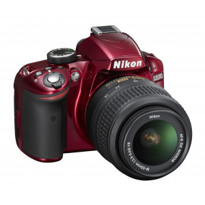 Nikon D3200 SLR-Digitalkamera (24 Megapixel, 7,4 cm (2,9 Zoll) Display, Live View, Full-HD) inkl. AF-S DX 18-55 VR rot-22