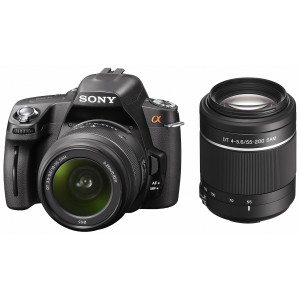 Sony DSLR-A390Y SLR-Digitalkamera (14,9 Megapixel, 6,9 cm (2,7 Zoll) Display) Double Zoom Kit inkl. DT 18-55 mm SAM und DT 55-200 mm SAM Objektiv schwarz-22
