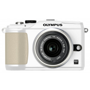 Olympus E-PL2 Systemkamera (12 Megapixel, 7,6 cm (3 Zoll) Display, bildstabilisiert) weiß mit 14-42 mm Objektiv silber-22