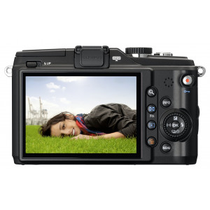 Olympus E-PL2 Systemkamera (12 Megapixel, 7,6 cm (3 Zoll) Display, bildstabilisiert) rot mit 14-42mm Objektiv schwarz-22