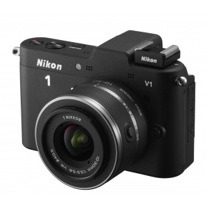 Nikon 1 V1 Systemkamera (10 Megapixel, 7,5 cm (3 Zoll) Display) schwarz inkl 1 NIKKOR VR 10-30 mm Objektiv-22