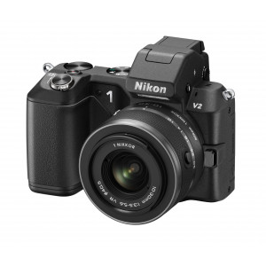 Nikon 1 V2 Systemkamera (14 Megapixel, 7,5 cm (3 Zoll) Display, Hybrid-Autofokus, superhochauflösender elektronischer Sucher, Full-HD Video) schwarz Kit inkl. 10-30 mm VR Objektiv-22