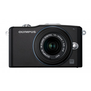 Olympus Pen E-PM1 Systemkamera (12 Megapixel, 7,6 cm (3 Zoll) Display, bildstabilisiert) schwarz mit 14-42mm Objektiv schwarz-22