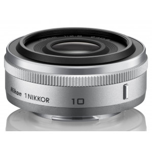 Nikon 1 J1 Systemkamera (10 Megapixel, 7,5 cm (3 Zoll) Display) silber inkl. 1 NIKKOR VR 10-30 mm und 10 mm Pancake Objektive-22