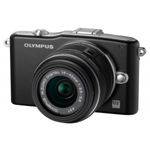 Olympus Pen E-PM1 Systemkamera (12 Megapixel, 7,6 cm (3 Zoll) Display, bildstabilisiert) schwarz mit 14-42mm Objektiv schwarz-22