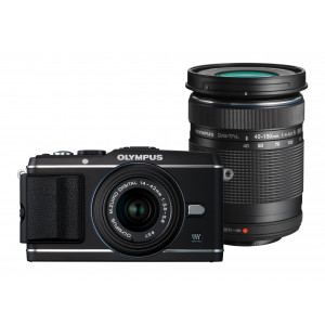 Olympus PEN E-P3 Systemkamera (12 Megapixel, 7,6 cm (3 Zoll) Display, Bildstabilisator, Full-HD Video) schwarz Kit inkl. 14-42mm und 40-150mm Objektiven schwarz-22