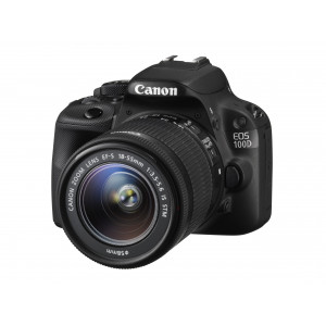 Canon EOS 100D SLR-Digitalkamera (18 Megapixel, 7,6 cm (3 Zoll) Touchscreen, Full HD, Live-View) Kit inkl. EF-S 18-55mm 1:3,5-5,6 IS STM-22
