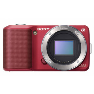 Sony NEX-3AR Systemkamera (14 Megapixel, Live View, HD Videoaufnahme) Kit rot inkl. 16mm Objektiv-22