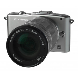 Olympus Pen E-PM1 Systemkamera (12 Megapixel, 7,6 cm (3 Zoll) Display, bildstabilisiert) silber mit 14-150mm Objektiv silber-22