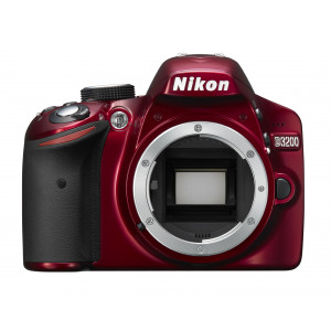 Nikon D3200 SLR-Digitalkamera (24 Megapixel, 7,4 cm (2,9 Zoll) Display, Live View, Full-HD) Kit inkl. AF-S DX 18-55 VR II Objektiv rot-22